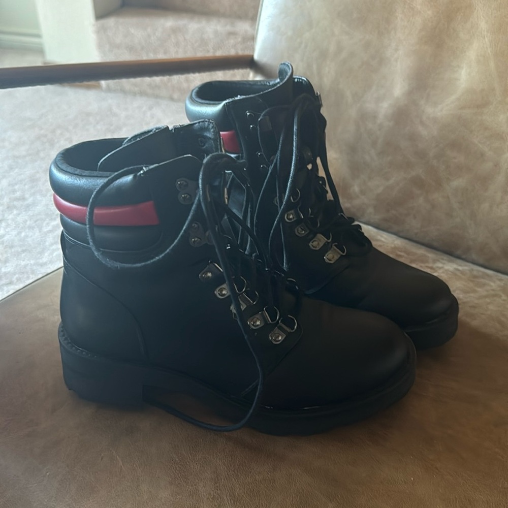 Mia Moto Combat Boots 7.5 worn once Black